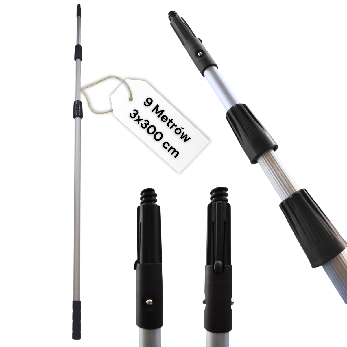 Kij teleskopowy do mycia szyb okien witryn 9m (3x300 cm) HIGI24 Radom.png